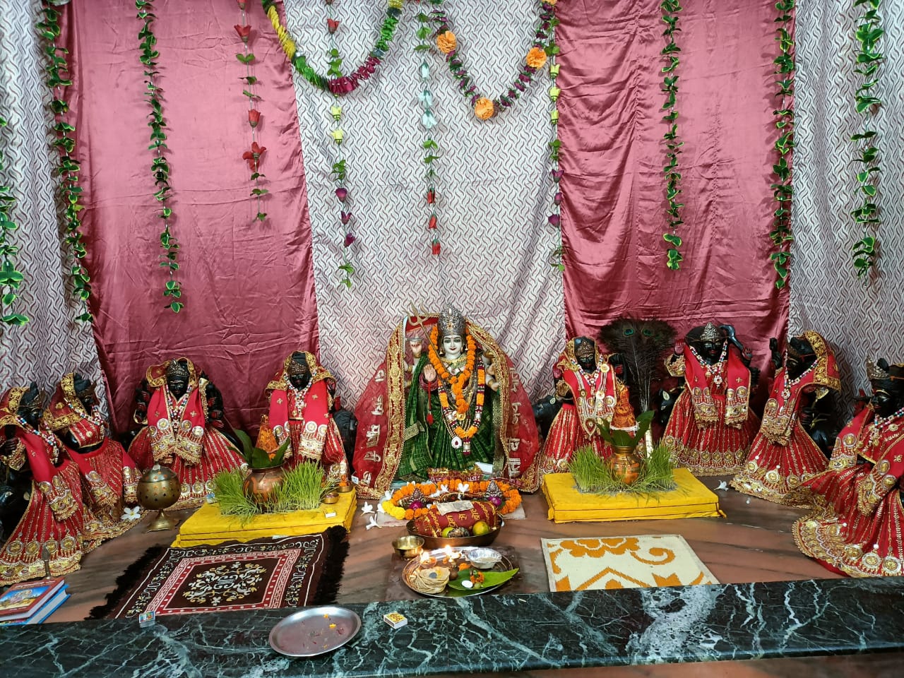Ram Darbar preparation ceremony at Maa Vaishno Devi Mandir